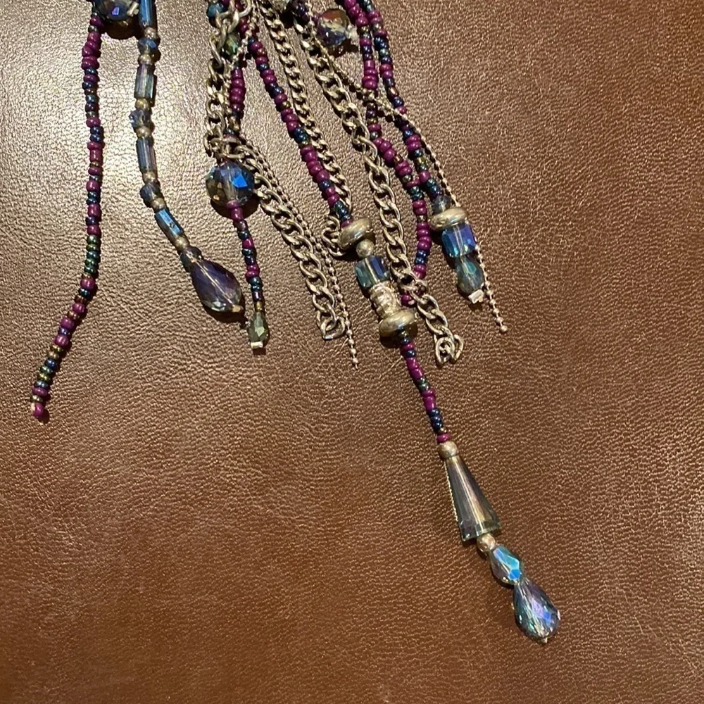 BREATH taking Triple strand necklace with long tassels